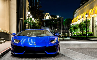 Blue Car HD Wallpaper