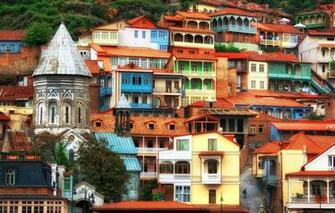 Wallpaper Georgia Home Tbilisi Slope Image For Desktop