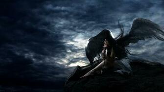 Awesome HD Black Angel Wallpaper