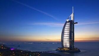 Hotel Dubai Burj Al Arab Sunset HD Wallpaper