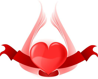 Valentine Hearts With Wings Wallpaper Valentines Day Heart