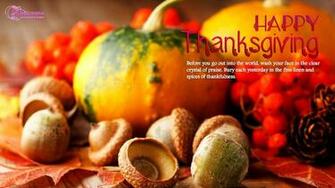 Happy Thanksgiving Wishes Card Wallpaper HD Widescreen