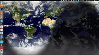 Use Wallpaper Clocks Live Earth In Ubuntu With Slidewall