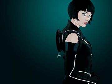 Paper Dump Quorra Tron Legacy Wallpaper