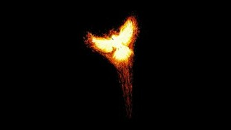 Phoenix Bird In The Flames Abstract Dark Wallpaper