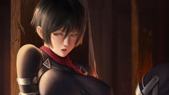 Attack On Titan Mikasa Ackerman 4k Phone iPhone Wallpaper 3401a
