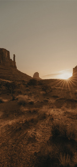 Brown Rock Formation Under White Sky During Daytim Nature Art