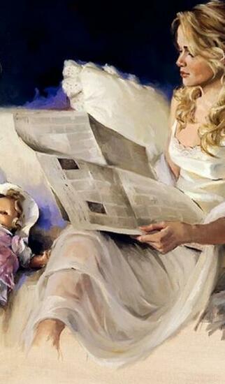 Mother Daughter Every Morning Galaxy Tab Wallpaper