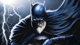 Older Batman With A White Beard By Sukrut Pawar