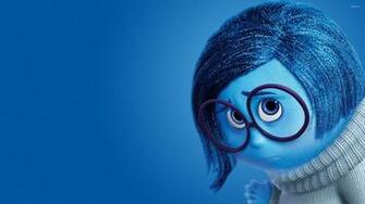 Sadness In Inside Out Wallpaper Cartoon