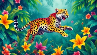 Rainbow Cheetah Wallpaper