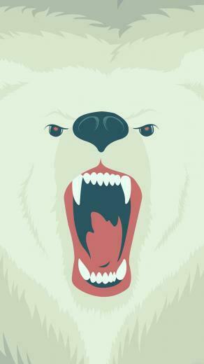 Fierce Polar Bear Winter iPhone Plus HD Wallpaper Ipod