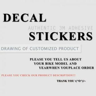 Motorcycle Customized Graphics Background Decals Stickers Kits For