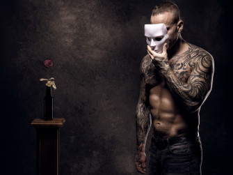 Masked Ink Wallpaper