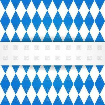 Oktoberfest Background With Bavarian Flag Pattern Vector Stock