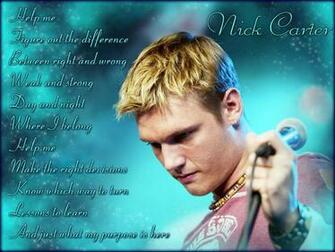 Nick Carter Help Me Wallpaper Desktop