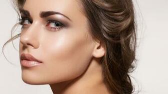 Image Makeup Beautiful Nose Face Girls Glance Closeup