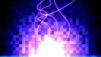 Purple Blue Abstract Cubes Wallpaper