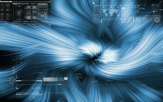 Techy Blue Vortex Wallpaper By Chromesafari