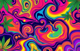Psychedelic Weed Wallpaper