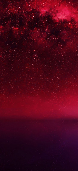 Cosmos Red Night Live Lake Starry Space iPhone Wallpaper