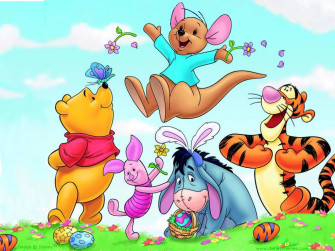 Winnie The Pooh iPhone Theme Art Wallpaper