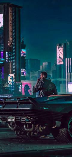Cyberpunk 4k iPhone Xs X HD