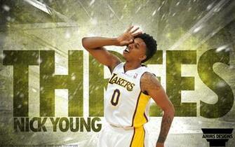 Nick Young Threes Wallpaper By Ammsdesings