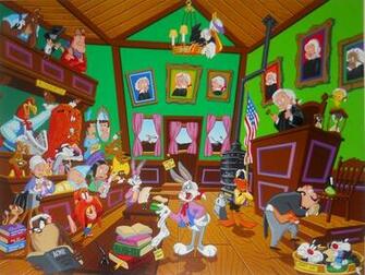 Looney Tunes Court Computer Wallpaper Desktop Background