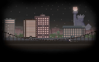City Pixel Art Wallpaper