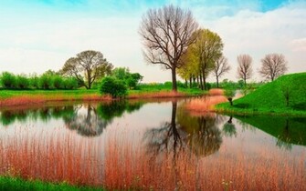 Nature Spring River HD Wallpaper