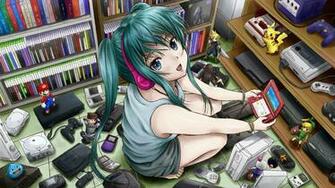 Anime Gamer Girl Wallpaper HD