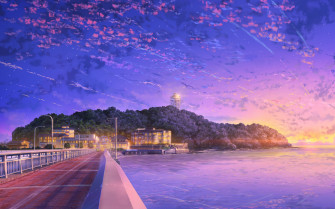 Japan Anime Sky 4k HD Wallpaper Image