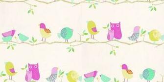 Hoot Harlequin Wallpaper Cute Cartoon Decorative Birds