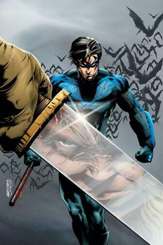 Nightwing I4 Drawns Cartoons Wallpaper For iPhone