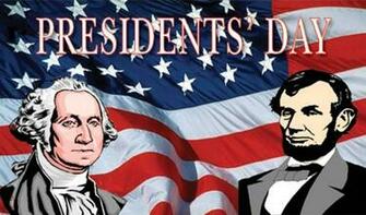 Presidents Day George Washington And Abraham Lincoln With American