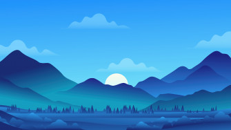 Mountain Landscape Scenery Minimalist 4k Wallpaper