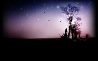 Night Dream Girl Illustrator Wallpaper Comics Desktop Background