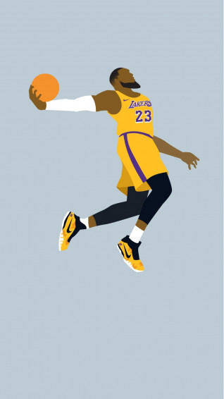 iPhone Wallpaper HD Lebron James La Lakers Basketball