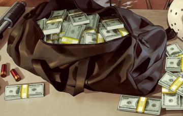 Wallpaper Cartridges Weapons Mask Money Dollar Bag Grand