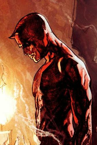 Daredevil I4 Drawns Cartoons Wallpaper For iPhone