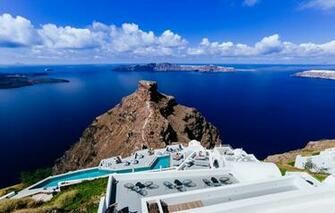 Wallpaper Sea The Sky Stay Island Santorini Greece Hotel