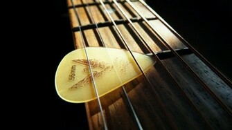 Guitar Wallpaper Strings And Plectrum Great