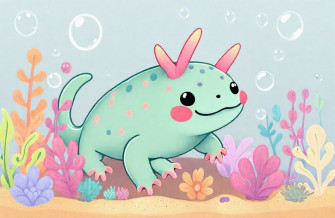 Kawaii Axolotl Wallpaper