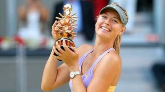 Maria Sharapova Trophy Wallpaper