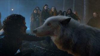 Game Of Thrones Jon Snow And Ghost HD Wallpaper Background