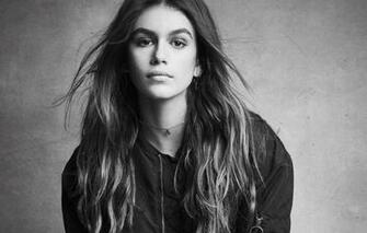 Wallpaper Look Girl Sweetheart Hair Jacket Black And White
