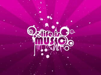 Life Is Music Pink Wallpaper And Dance