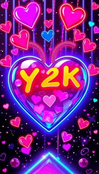 Y2k Heart Wallpaper