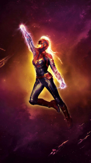 Captain Marvel iPhone Wallpaper